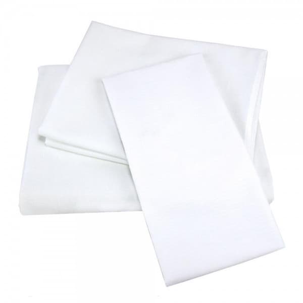 Kd T-180 Elite Cotton Blend Flat Sheet, White - Full Size - Small, 6PK KD3192185 - main